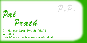 pal prath business card